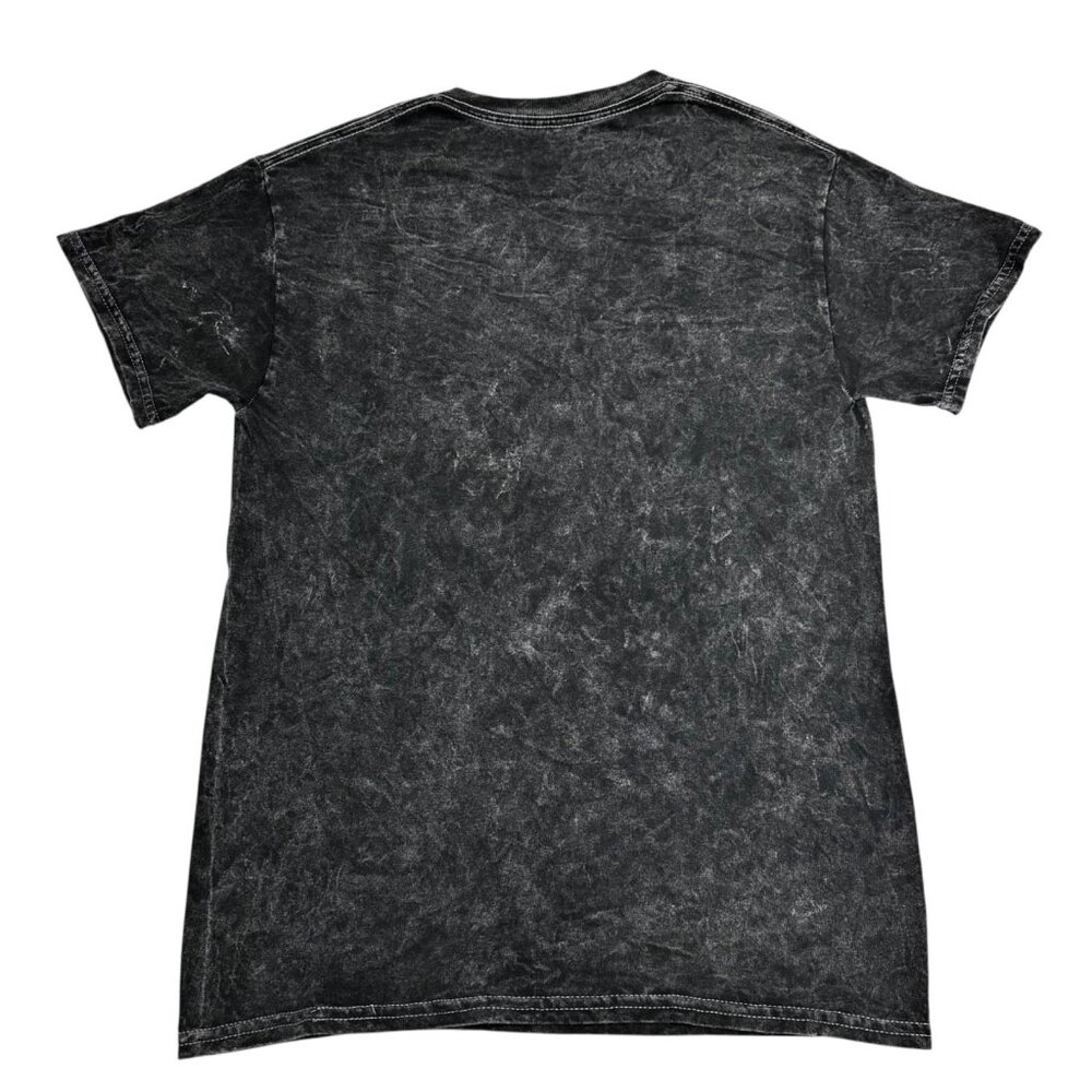 Nirvana Size Adult Small Smiley Face Graphic Pink Charcoal Acid Wash T-Shirt NEW - Picture 3 of 4